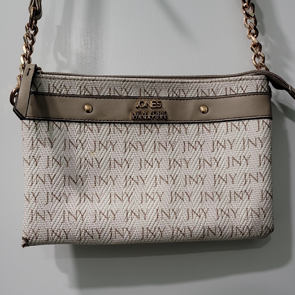 Jones New York Cream and Tan Women's Bag